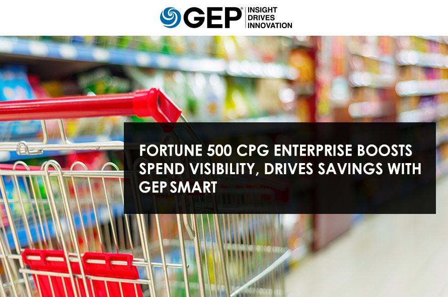 Fortune 500 CPG Enterprise Boosts Spend Visibility, Drives Savings With GEP SMART™