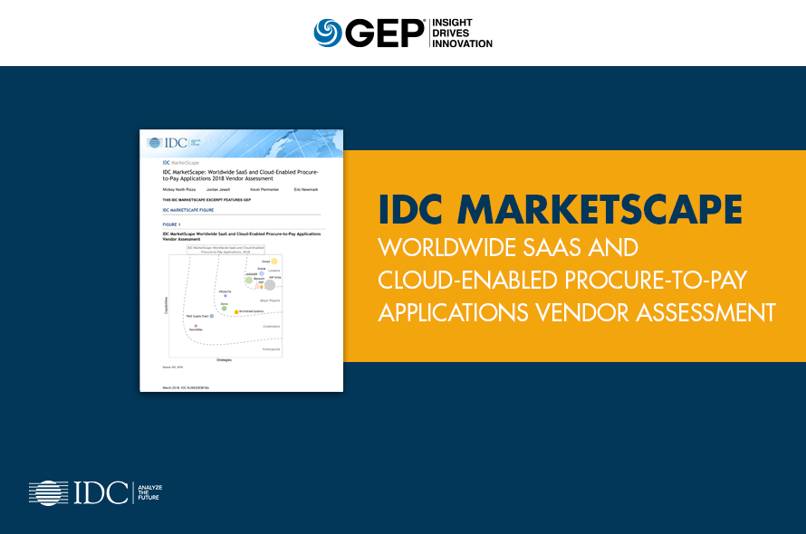 IDC MarketScape: Worldwide SaaS and Cloud-Enabled Procure-to-Pay Applications 2018 Vendor Assessment