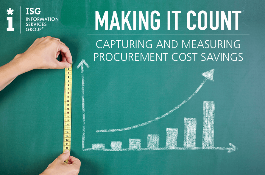 Making It Count - Capturing and Measuring Procurement Cost Savings
